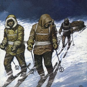Treck to the Pole (lithographie couleur)
