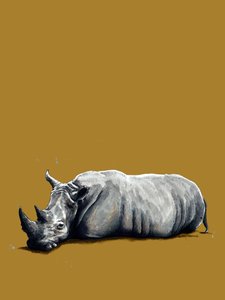 Le Rhinocéros sur Jaune Doré, 2020 - Mike Davis