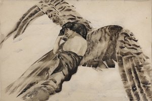 Démon volant, 1890-1891 - Mikhail Aleksandrovich Vrubel