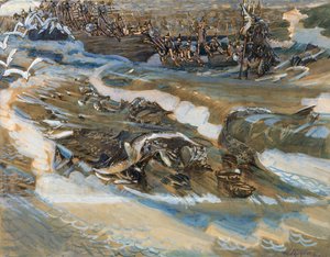 Illustration pour le conte de fées du Tsar Saltan par A. Pouchkine, 1901 - Mikhail Aleksandrovich Vrubel