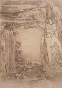 Illustration pour le poème Prophète par A. Pouchkine, 1905 - Mikhail Aleksandrovich Vrubel