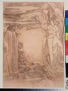 Illustration pour le poème Prophète de Alexandre Pouchkine - Mikhail Aleksandrovich Vrubel