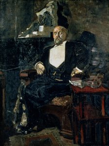 Portrait de Savva Mamontov, le fondateur de la première opéra privée - Mikhail Aleksandrovich Vrubel
