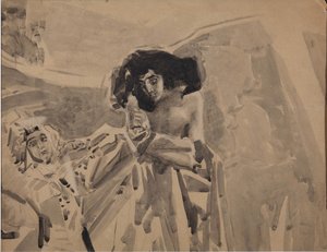 La Danse de Tamara. Illustration du poème Le Démon de Mikhaïl Lermontov, 1890-1891 - Mikhail Aleksandrovich Vrubel