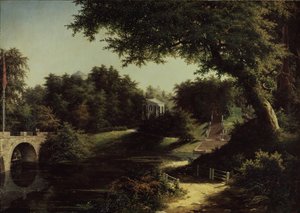 Vue du parc à Pavlovsk