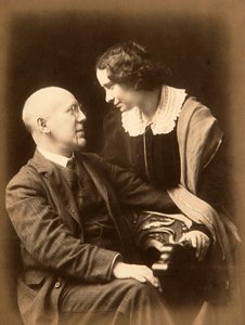 Fyodor Sologub, poète russe, avec sa femme Anastasia, début du 20e siècle - Mikhail Leshchinsky
