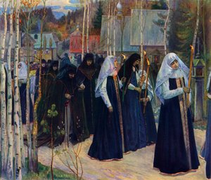 Après avoir pris le voile - Mikhail Nesterov