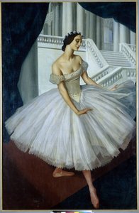 Portrait de la ballerine Anna Pavlova (1881-1931) - Mikhail Nikolayevich Yakovlev