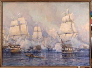 La bataille navale de Navarin, le 20 octobre 1827 - Mikhail Stepanovich Tkatchenko