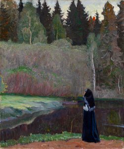 Le chant du rossignol - Mikhail Vasilievich Nesterov