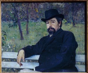 Portrait du peintre Nikolai Alexandrovich Yaroshenko - Mikhail Vasilievich Nesterov