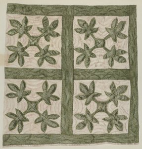 Courtepointe appliquée - Mildred E. Bent