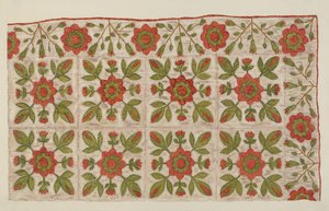 Couverture appliquée - Mildred E. Bent