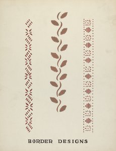 Dessins de bordures du portfolio proposé "Maine Wall Stencils"