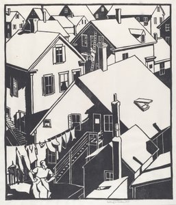 Toits de maisons - Mildred McMillen