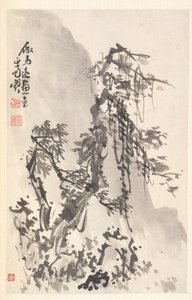 Paysage dans le style de Ma Yuan, 1788 - Min Zhen
