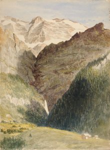 Glacier et chutes, 1863