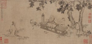 Laozi livrant le Daodejing