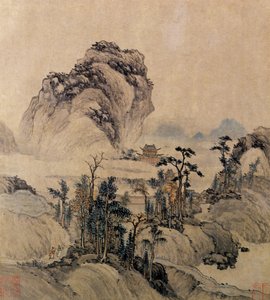 Vue de montagne - Ming Dynasty Chinese School