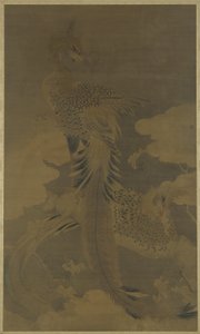 Phénix sur un arbre de Paulownia, vers 1500