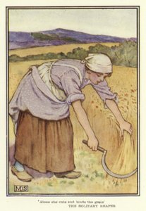 La Moissonneuse solitaire (lithographie en couleur) - Minnie Didbin Spooner