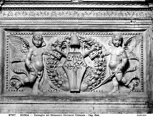 Détail de la transenne de la chapelle Sixtine, c.1484 - Mino da Fiesole