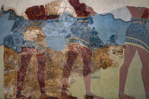 Partie de la procession fresque - Minoan