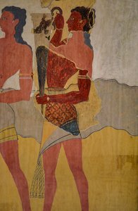 Reconstruction de la fresque de la procession - Minoan