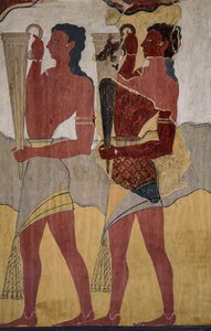 Reconstruction de la fresque de la procession