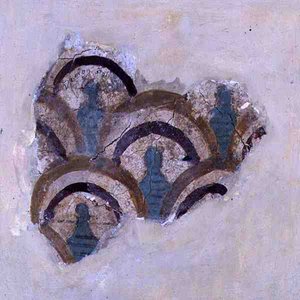 Bande spirale et fleurs de Knossos, Crète, c.1500 av. J.-C. - Minoan