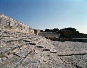 Vue des ruines de Phaistos, 2700-1200 av. J.-C. - Minoan