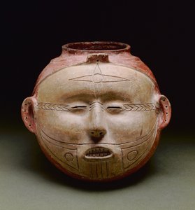 Vase effigie humaine, période Mississippienne tardive, 1300-1500