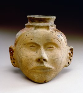 Effigie de tête humaine, 1300-1500 - Mississippian culture