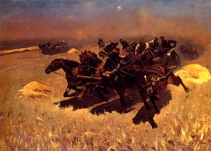 Course de carrosses russes - Mitrofan Borisovic Grekov