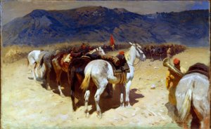 Le repos de la cavalerie (29e régiment de cavalerie à Boukhara) - Mitrofan Borissowitsch Grekow