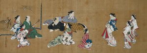Scène de divertissement - Miyagawa Chōshun