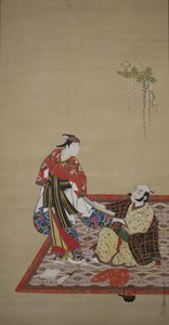 Samouraï et Wakashu Bushi, début du 18e siècle