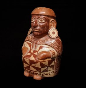 Art précolombien, civilisation mochica : vase représentant le Textile - Moche Moche