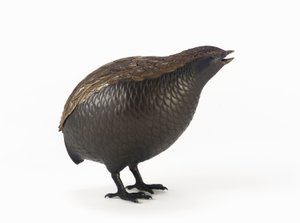 Boîte à Encens en forme de Caille, une paire, Tokyo, période Edo - Mochizuki Hanzan