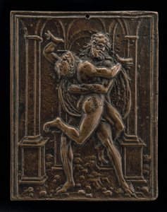 Hercule et Antée, fin du XVe - début du XVIe siècle - Moderno