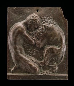 Hercule et le lion de Némée, fin du 15e - début du 16e siècle - Moderno