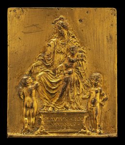 Madone et enfant en trône avec deux anges, 1552