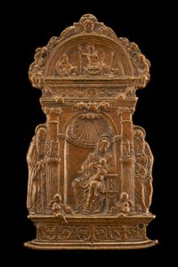 Madone et enfant avec des saints, fin du XVe - début du XVIe siècle - Moderno