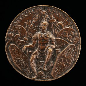 Mars entouré de trophées, fin du XVe - début du XVIe siècle - Moderno