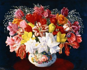 Grand bouquet de tulipes - Moise Kisling