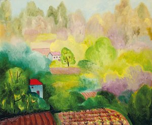 Paysage à Saint Tropez - Moise Kisling