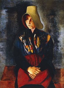 Portrait de la mère de Renee Kisling ; Portrait de la Mere de Renee Kisling - Moise Kisling