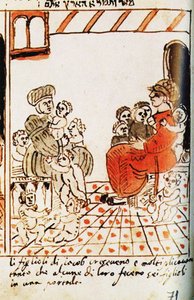 La multiplication des Israélites en Égypte. Le Codex Choumach Pentateuque illustré de Moïse - Moise del Castellazzo