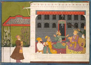 Shispul argumentant avec le père de Rukmini, Bhishmaka, page d