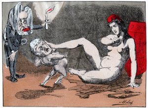 Adolphe Thiers viole Marianne, c.1875 - Moloch (1849 1909)